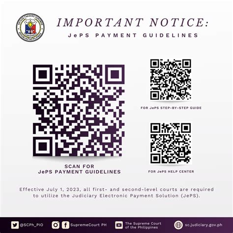 IMPORTANT NOTICE: JePS PAYMENT GUIDELINES.